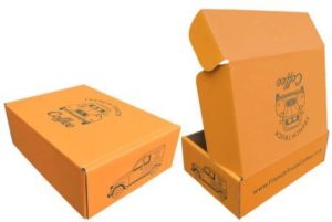 Cajas de cartón automontables personalizadas